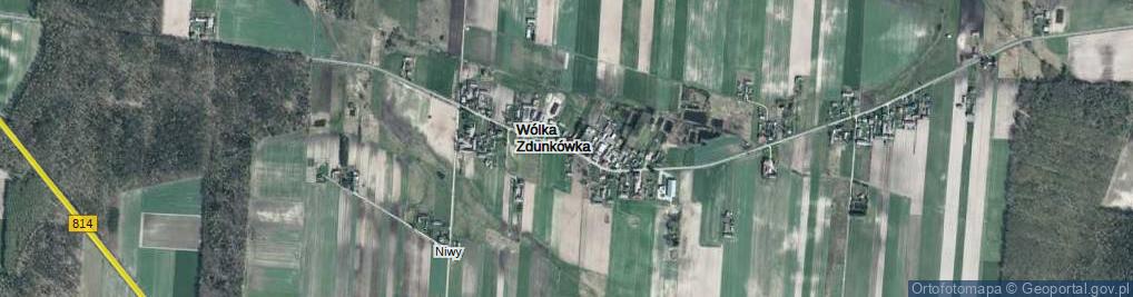 Zdjęcie satelitarne Wólka Zdunkówka ul.